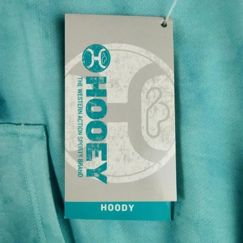 Hooey Hoodie Sweatshirt Womens XL Blue Rope Like A Girl Marble Fleece Pullover